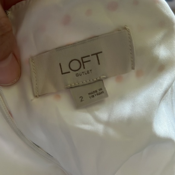 Loft Ann Taylor Rainbow Polka Dot Dress - Picture 5 of 7